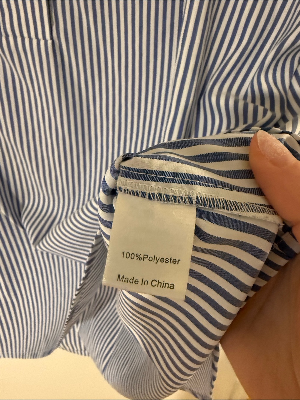 Tuckernuck Blue and White Striped Pullover Tunic - Picture 4 of 5